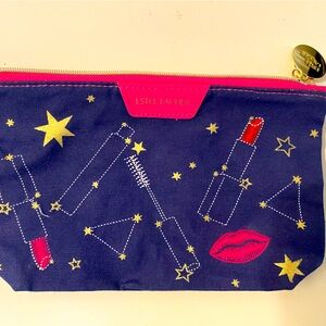 Estee Lauder denim pouch